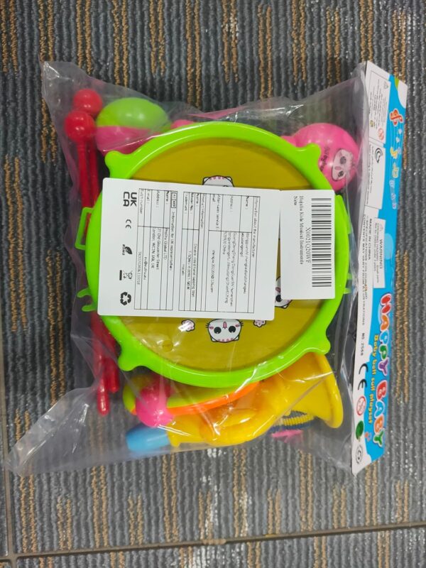 Hojalis Baby Musical Instruments Set, 8 Pcs Kids Drum Kit, Baby Drum Set, Toddler Musical Instruments, Sensory Percussion Instruments, Educational Musical Toy for Baby Boys Girls Age 1-5(Random Color) - Image 8