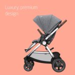 Maxi-Cosi Adorra 2 Luxe Baby Stroller, Stroller pushchair for toddlers from Birth to 22 kg, 0 - 4 Years, Lie-flat position, Air Flow Regulation, Shock Absorbing wheels, Big pram hood, Twillic grey - Image 2
