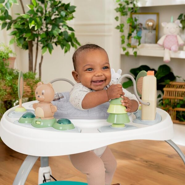 Ingenuity, Baby Activity Centre Jumper & Play Table 2-in-1 Spring & Sprout, First Forest, 11 Activities with Lights & Sounds, Development of Motor Skills, Adjustable Height, 360° Seat, 6-24 Months + - Image 14
