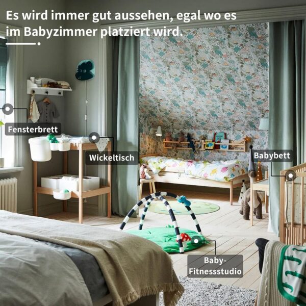 Mobile Baby Wind Chimes, Cloud Doll, Wooden with Felt Balls 3D, Bed Bell Pendant for Baby Cot Boys and Girls (Pink) - Image 6