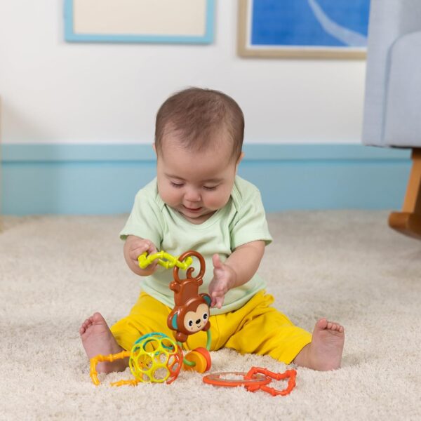 Bright Starts OBall Flex 'n Go Activity Arch Take-Along BPA-free Baby Stroller Toy, Age Newborn+ - Image 8