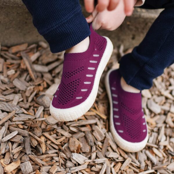 JAN & JUL Baby Toddlers Kids Boys Girls Light-Weight Breathable Breeze Knit Sneakers, Non-Slip Air Cushion Soles, Slip-on Shoes - Image 6