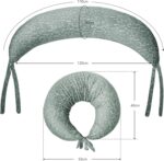 DancesCat Versatile Plus Size Breastfeeding Pillows, Adjustable Breast Feeding Pillow, XXL Nursing Pillow, Baby Feeding Pillow, Maternity Pillow for Side Sleeping with Upgraded Velvet Removable Cover - Image 9