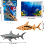 Jumbo Playset - Shark from Deluxebase. Large Animal Figures Toy Set. Bag of large shark toys including a Great White Shark and Whale Shark. Perfect shark toys for boys and girls - Image 4