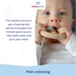 babynova Motor Skills Teether- from 0+ Months - Teething Rings Baby Toy - Tooth and Gum Pain Relief - Play & Learn - Early Motor Skills Development - BPA-Free - Image 5