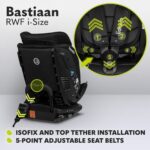 Lionelo Bastiaan RWF i-Size Isofix Car Seat Security & Comfort Ages 0-12 with Advanced i-Size Safety Standards, 360° Swivel, Side Protection, Rear-Facing Option, Adjustable Headrest & Recliner - Image 3