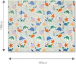 Nuby Foldable Reversible Play Mat - Easy Clean | Reversible | Waterproof | Suitable from Birth (Ocean Friends) - Image 9