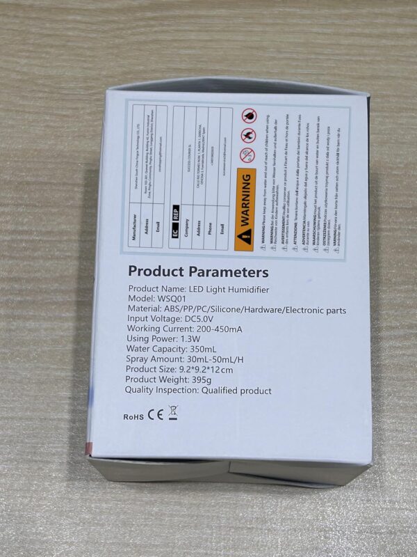 Humidifier for Bedroom Portable Personal Desktop USB Humidifiers with Soft Night Light, Waterless Auto Shut-Off for Home Baby Bedroom Office Travel (White) - Image 10