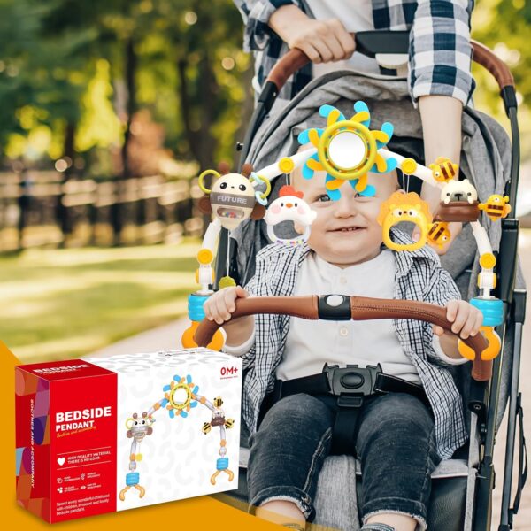 caterbee Baby bouncer toy bar, Arch pram Toys for Toddlers (Blue) - Image 7