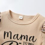 Baby Girl Clothes Ruffle Short Sleeve Top Leopard Print Skirt Set - Image 4