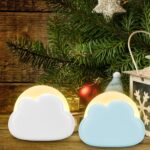 YUNYODA Cute Cloud Night Light for Kids, Dimmable Kids Night Light with 4 Brightness, Rechargeable Baby Newborn Bedside Lamp for Breastfeeding, Portable Kids Lamp for Girls Boys Mum Gifts - Image 5