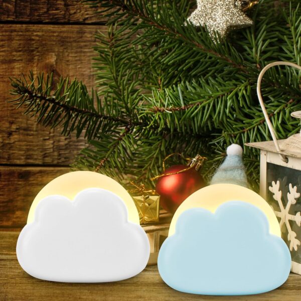YUNYODA Cute Cloud Night Light for Kids, Dimmable Kids Night Light with 4 Brightness, Rechargeable Baby Newborn Bedside Lamp for Breastfeeding, Portable Kids Lamp for Girls Boys Mum Gifts - Image 5