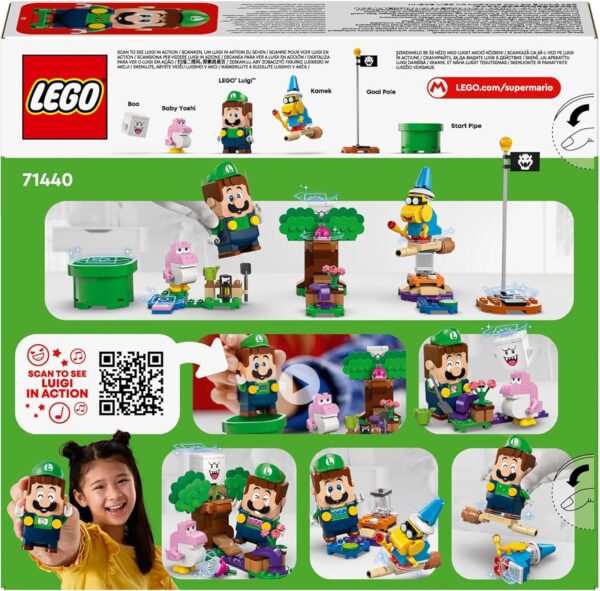 LEGO Super Mario Adventures with Interactive Luigi Toy, Nintendo Gift for 6 Plus Year Old Boys, Girls and Gamers, Garden Playset for Kids, with Pink Baby Yoshi Figure, 71440 - Image 10