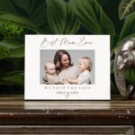Best Mum Ever Personalised White Photo Frame Gift Landscape - Image 2