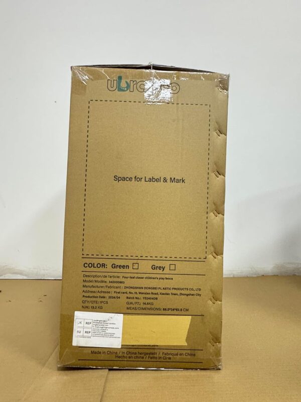 UBRAVOO Large Playpen for Baby and Toddlers, Foldable Baby Playpen Kids Activity Centre Safety Play Yard Home Indoor Outdoor (18-Panel, Grey - Image 11