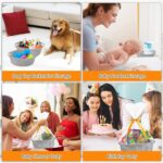 Gift Basket Empty, Woven Cotton Rope Basket with Gift Bags and Ribbons, Hamper Baskets for Gifts Empty With Handles, Cat Dog Toy Storage Basket for Baby Shower, Birthday,Wedding,Christmas (grey) - Image 7