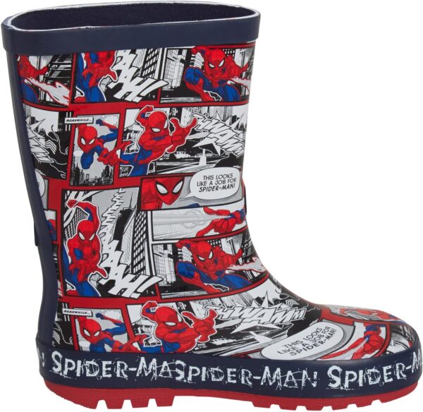 Marvel Boys Spiderman Wellington Boots Kids Rubber Wellingtons Rain Shoes Wellies Wellys - Image 4