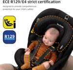 Jovikids ISOFIX Car Seat 360° for 40-150cm Baby Children, Rotating Car Seat for Newborn 0-12 Years, ECE R129/E4, Fixations ISOFIX, Top Tether - Black - Image 3