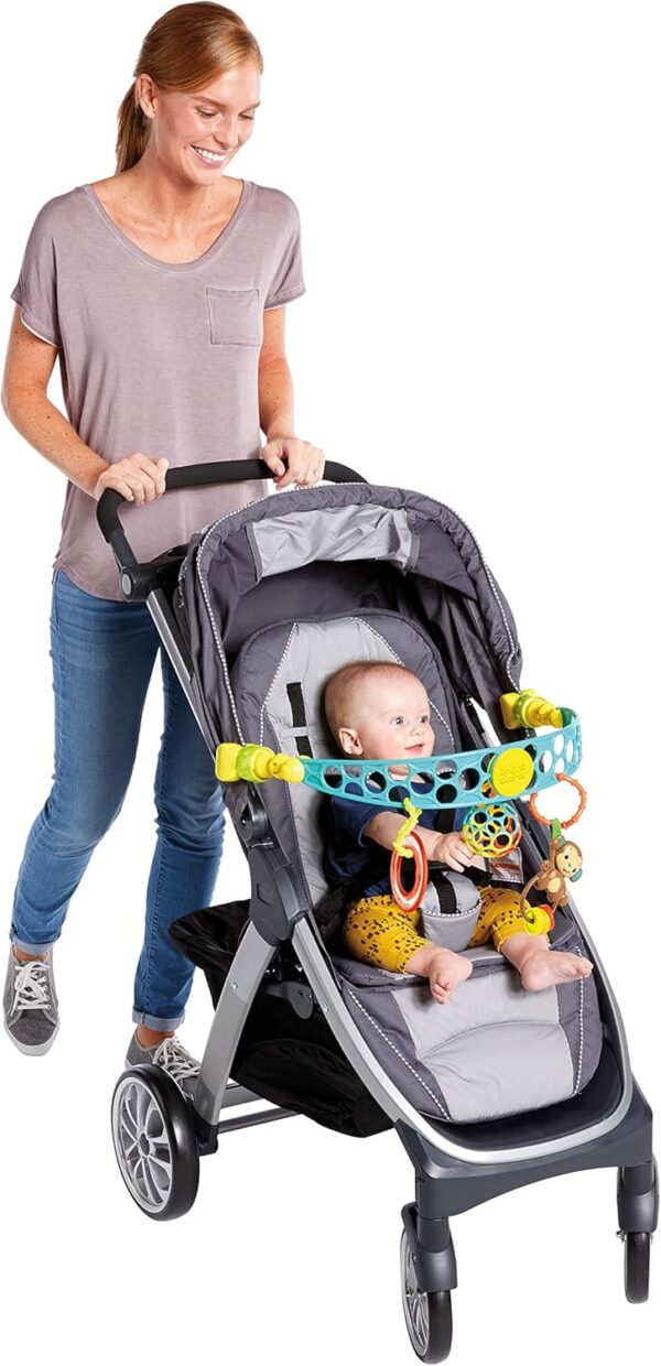 Bright Starts OBall Flex 'n Go Activity Arch Take-Along BPA-free Baby Stroller Toy, Age Newborn+ - Image 10