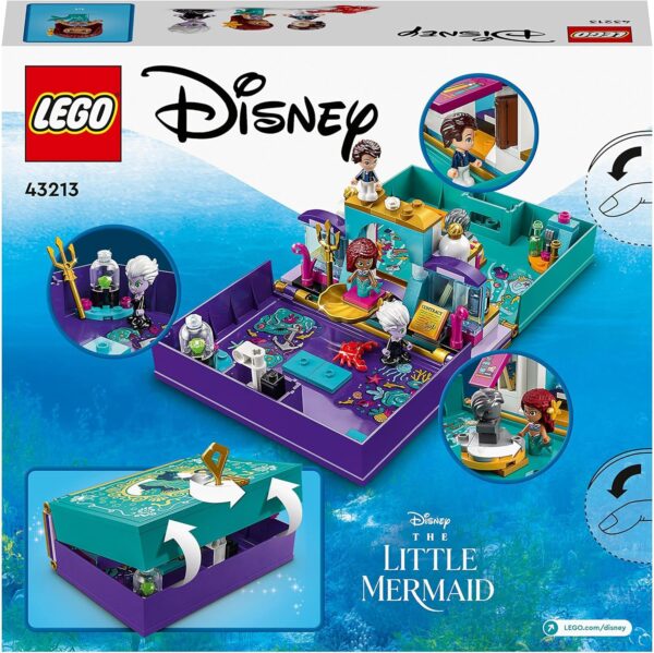 LEGO Disney Princess The Little Mermaid Story Book Buildable Toy with Ariel, Prince Eric and Ursula Micro Dolls plus Sebastian Figure, 2023 Film Playset, for Kids, Girls, Boys Aged 5 Plus 43213 - Image 9