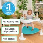 Ingenuity, Baby Activity Centre Jumper & Play Table 2-in-1 Spring & Sprout, First Forest, 11 Activities with Lights & Sounds, Development of Motor Skills, Adjustable Height, 360° Seat, 6-24 Months + - Image 3