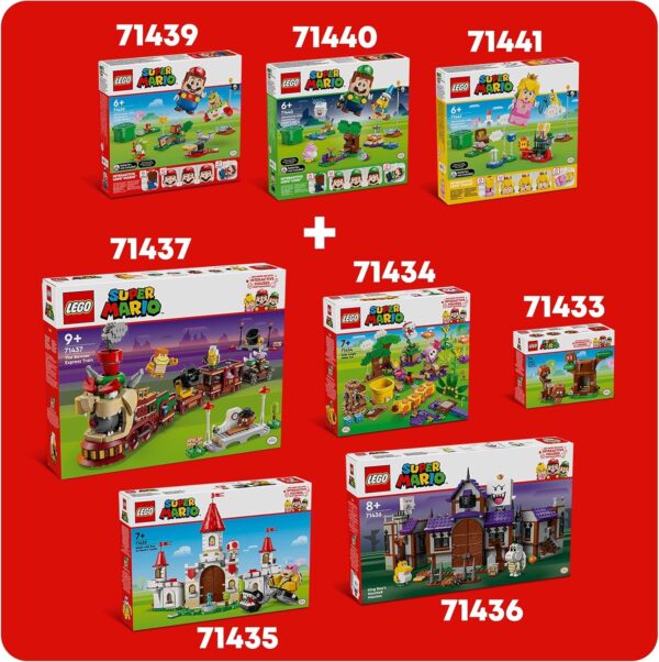 LEGO Super Mario Adventures with Interactive Luigi Toy, Nintendo Gift for 6 Plus Year Old Boys, Girls and Gamers, Garden Playset for Kids, with Pink Baby Yoshi Figure, 71440 - Image 9