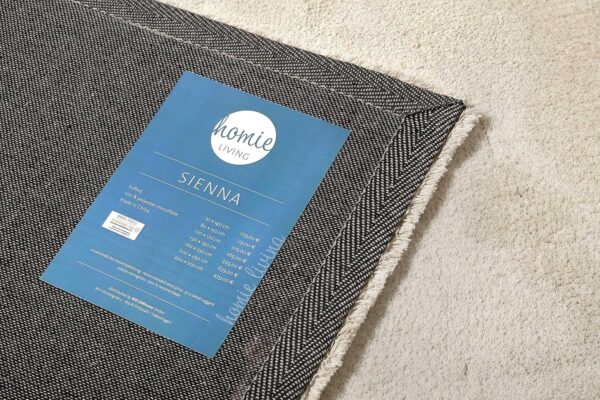 Homie Living New Modern Cuddly Soft Fluffy Shaggy Rug for Living Room, Bedroom and Nursery Sienna, cream white, 200 x 200 cm quadratisch - Image 5