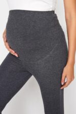 Long Tall Sally - LTS Tall Maternity Charcoal Stretch Leggings - Women's - Image 5