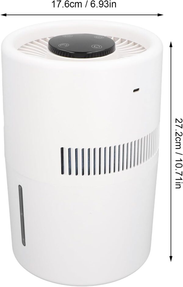 Large Capacity Dual Functional Bedroom Humidifier and Air Purifier with Efficient Purification, Quiet Running for Home Office Dorm Nursery, Simple and Stylish for Health and - Image 7