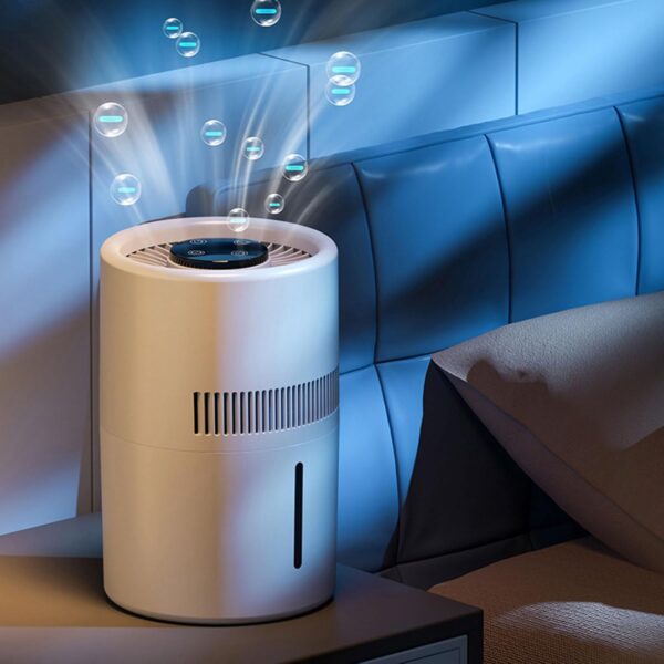 Topyond Air Purifier and Humidifier 2 in 1 5W, 4L Water Tank, Quiet Desktop Air Purifier for Office, Bedroom, Nursery with Cool Mist and Essential Oil Diffusing Function - Image 2
