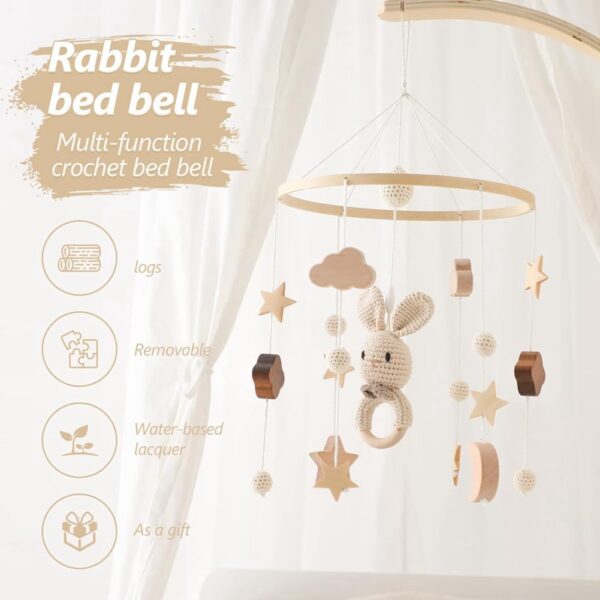 Lbvzxkad Baby Mobile for Crib Nursery Mobile Decor Soft Animal Mobile for Boy Baby Bed Toys Gifts High Guality - Image 4