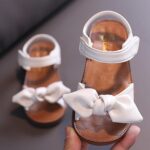 Daclay Girl's Sandals Soft Sole White Princess Comfortable Boys Kids Sandals - Image 4