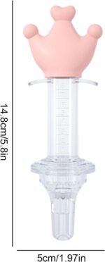 Pacifier Medicine Dispenser - Cute Baby Oral Syringe & Dispenser | Baby Feeding Utensils, Dropper Syringe, Medicine Pacifier for Liquid Medicine and Other Liquid Nutrients Tioheam - Image 5