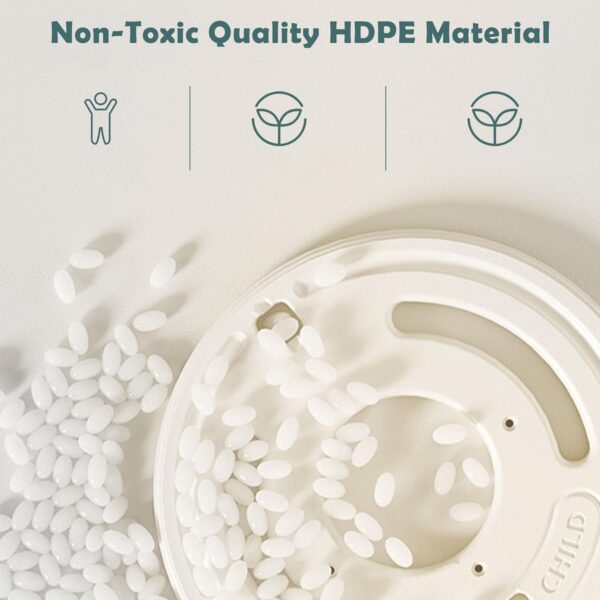 4-in-1 Kids Bus Playhouse Slide Set with Basketball Hoop & Climber, Indoor & Outdoor HDPE Play Center for Children Ages 3-8, Safe Non-Toxic Material, Easy Assembly (Green) - Image 8