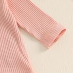 Himllauen Baby Girls Romper Outfit Long Sleeve Bodysuit Floral Pants with Headband Set 3Pcs Newborn Clothes for Baby Girl 0-18 Months Fall Spring Winter - Image 4