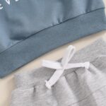 Bufarromio Little Kid Baby Boys 2Pcs Outfits Tractor Letter Print Long Sleeve Sweatshirt Drawstring Elastic Long Sweatpants Tracksuit 6M-4T - Image 5