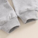 Bufarromio Little Kid Baby Boys 2Pcs Outfits Tractor Letter Print Long Sleeve Sweatshirt Drawstring Elastic Long Sweatpants Tracksuit 6M-4T - Image 6