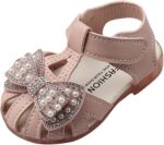 Girls Sandals Size 1 Toddler Baby Girl Shoes Breathable Shoe Dew Toe Shoe Bag Head Sandals Girl Sandals Baby Soft Shoe Sandals For 0 To 2 Years Toddler Slippers