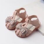 Girls Sandals Size 1 Toddler Baby Girl Shoes Breathable Shoe Dew Toe Shoe Bag Head Sandals Girl Sandals Baby Soft Shoe Sandals For 0 To 2 Years Toddler Slippers - Image 2