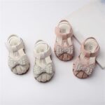 Girls Sandals Size 1 Toddler Baby Girl Shoes Breathable Shoe Dew Toe Shoe Bag Head Sandals Girl Sandals Baby Soft Shoe Sandals For 0 To 2 Years Toddler Slippers - Image 3