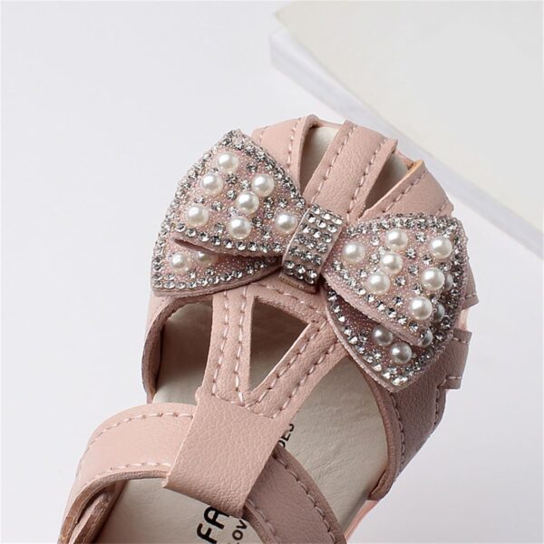 Girls Sandals Size 1 Toddler Baby Girl Shoes Breathable Shoe Dew Toe Shoe Bag Head Sandals Girl Sandals Baby Soft Shoe Sandals For 0 To 2 Years Toddler Slippers - Image 4