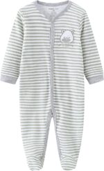 Kiddiezoom Baby Boys' Rompers Snug Fit Footed Cotton Pajamas Long Sleeve Onsises Sleepsuit - Image 4