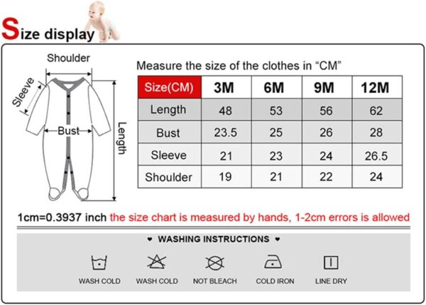 Kiddiezoom Baby Boys' Rompers Snug Fit Footed Cotton Pajamas Long Sleeve Onsises Sleepsuit - Image 6