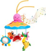 Nursery Mobile for Crib,Baby Crib Toy Mobile Bell Hanger - Rotating Cute Animal Nursery Decor, Preschool Learning Toys for -Girls Boys, Stroller Accessories - Image 7