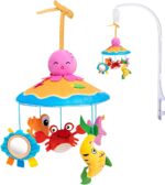 Nursery Mobile for Crib,Baby Crib Toy Mobile Bell Hanger - Rotating Cute Animal Nursery Decor, Preschool Learning Toys for -Girls Boys, Stroller Accessories - Image 9