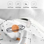 FANSU Children Boys Kids Duvet Cover Bedding Set 2 Piece, 3D Cartoon Car Print Easy Care Quilt Cover & Pillow Set for Nursery Toddler Cot Single Size Bed (Aircraft,120x150cm+40x60cm) - Image 4