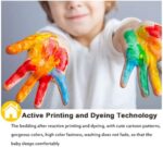 FANSU Children Boys Kids Duvet Cover Bedding Set 2 Piece, 3D Cartoon Car Print Easy Care Quilt Cover & Pillow Set for Nursery Toddler Cot Single Size Bed (Aircraft,120x150cm+40x60cm) - Image 6