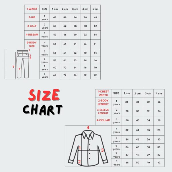 rise&Raba Shirt and Pants Set for Boys | 4-Piece Set Long-Sleeve Shirt, Pants, Suspenders, and Bow Tie | Clothing Sets for Babies and Boys - Image 2