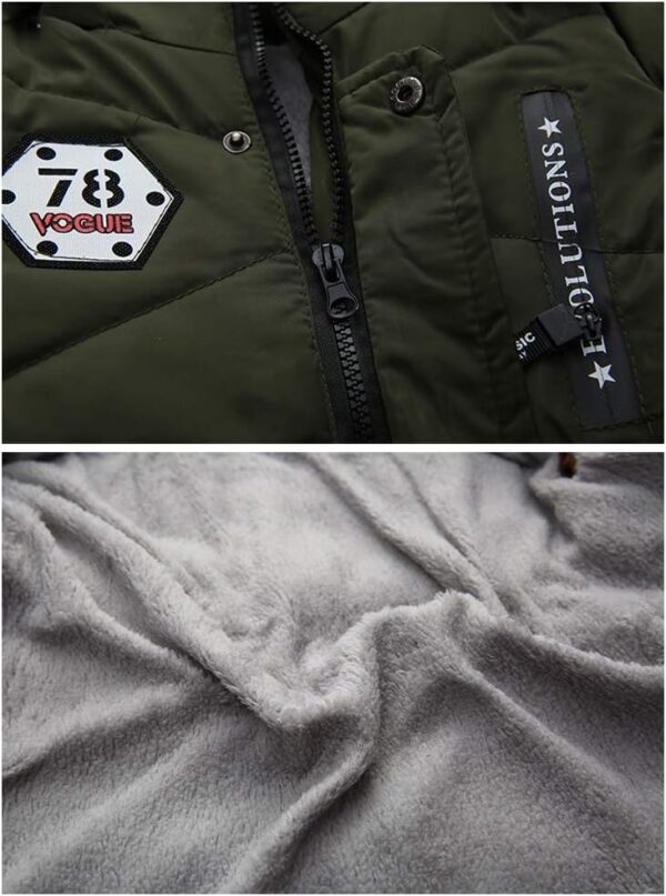 Odziezet Baby Boy Down Coat Kids Hooded Puffer Zipper Jacket Winter Outerwear Clothes 2-7 Years - Image 2