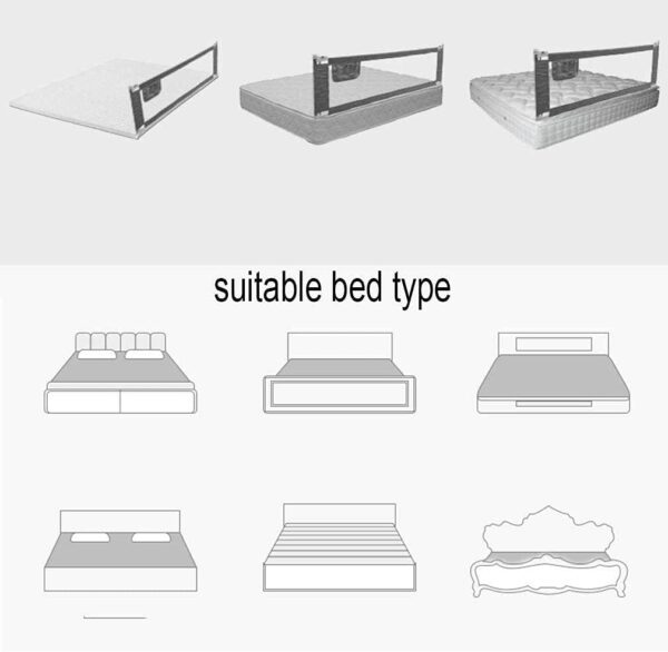 Sywlwxkq Baby Playpen Crib Wrap Rail Child Bed Safety Side Rails Vertical Lifting Toddler Bedrails with Storage Bag Anti-collision Anti-drop Toy (Size : 180cm(70.8in)) - Image 6